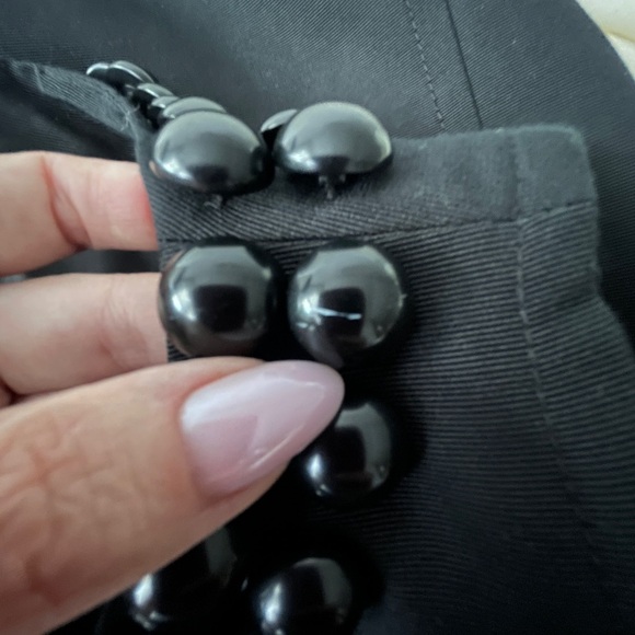 NWT Talbots Size 8P Petites Black Sleeveless Shift Dress Embellished Neckline - Picture 9 of 10